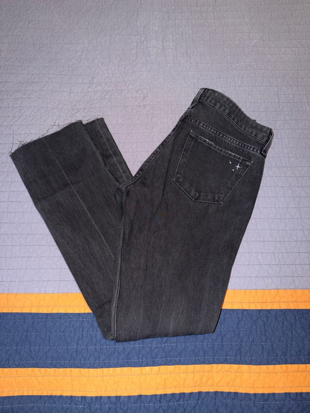 Big Star Straight Leg Jeans in Charcoal Black
